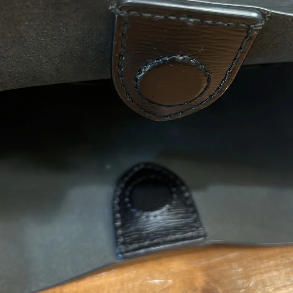 Ralph Lauren, black, leather hobo purse with 2 handles - Picture 10 of 10